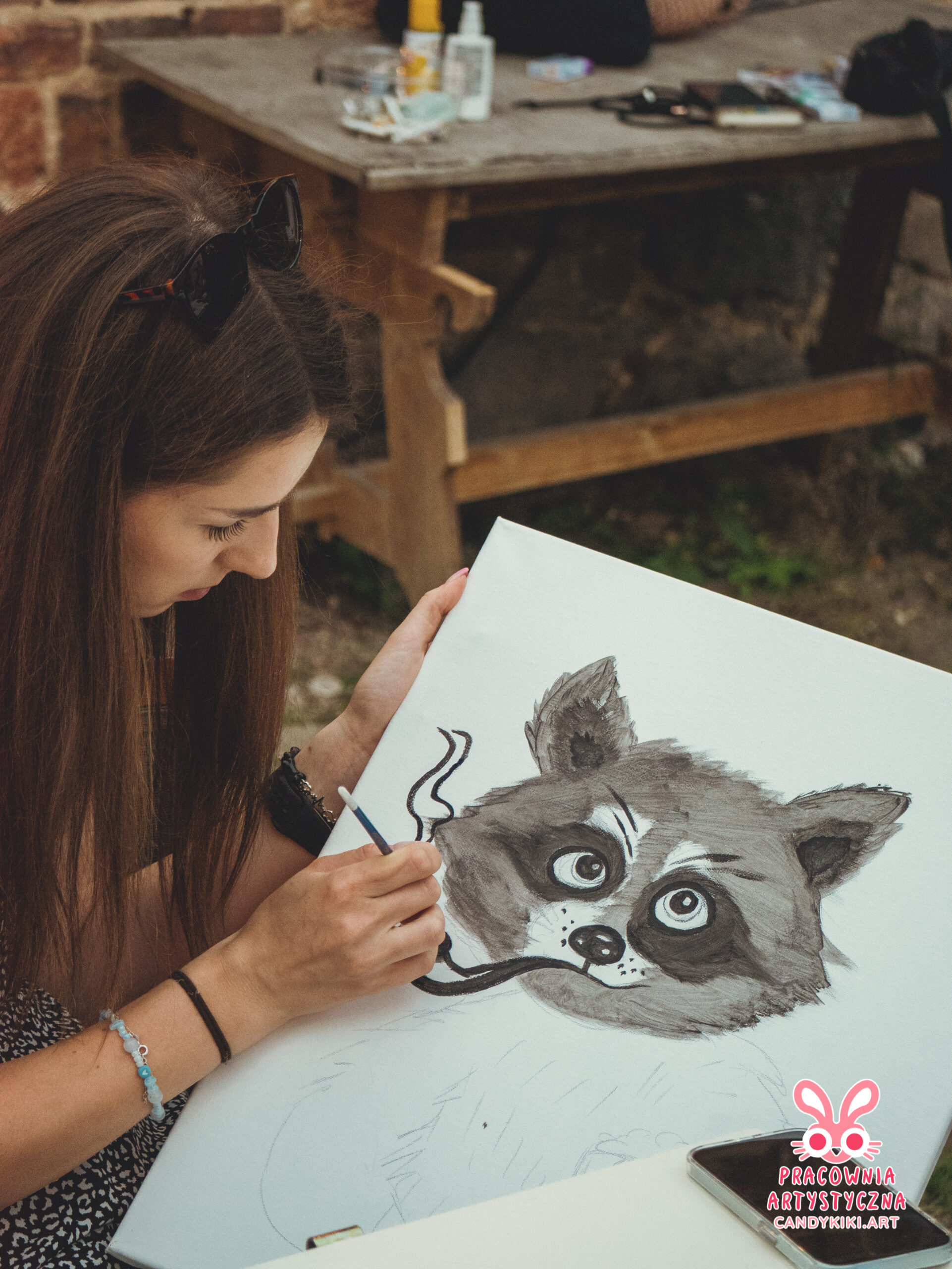 Portret wykonany podczas warsztatów